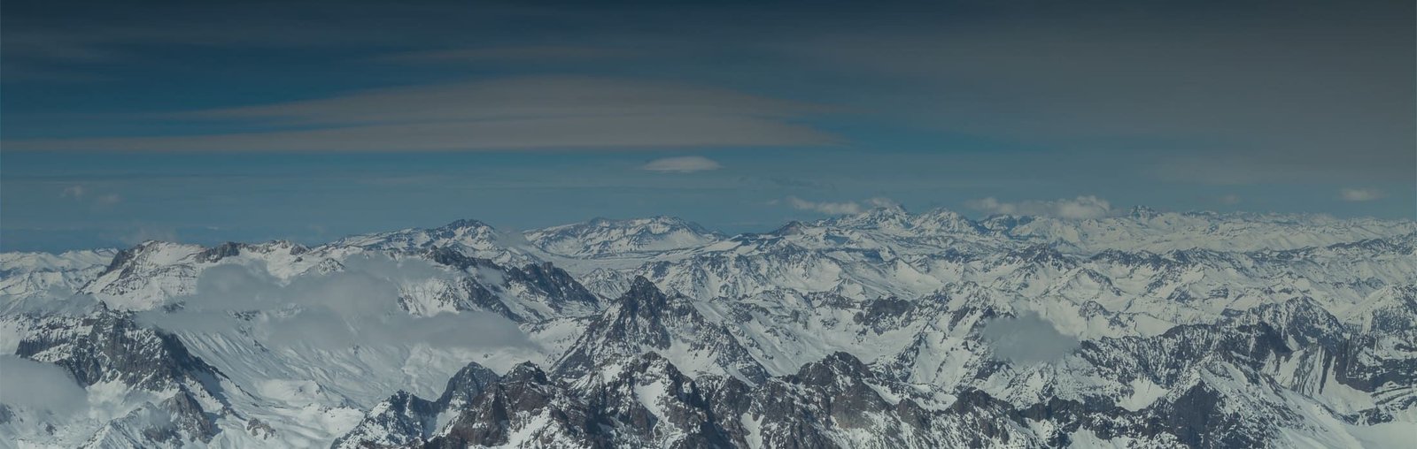 Paisagem da cordilheira no Chile